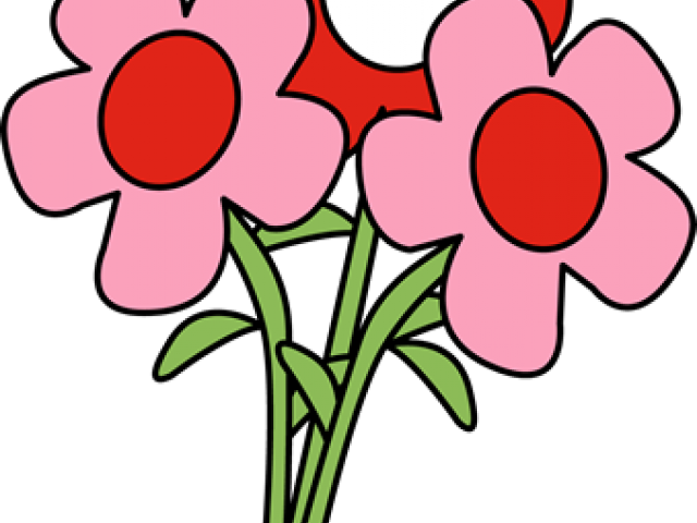 Stem Clipart Elementary - Valentines Day Flowers Free Png (640x480)