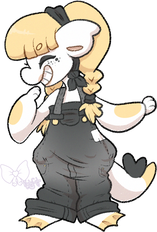 Overalls By Thekingdomofgriffia - Cartoon (600x806)