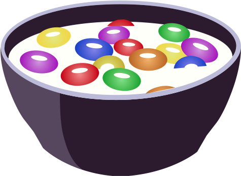 Bowl And Cereal - Circle (512x512)