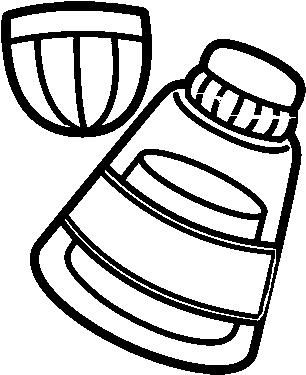 Glue Coloring Page - Cola Para Pintar (600x470)