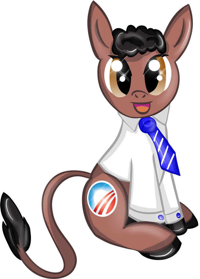 Rayodragon, Barack Obama, Donkey, Safe - Obama Mlp (645x900)