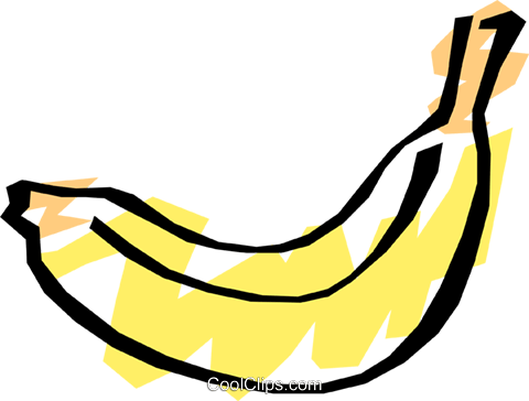 Cool Banana Royalty Free Vector Clip Art Illustration - Cool Banana Royalty Free Vector Clip Art Illustration (480x364)