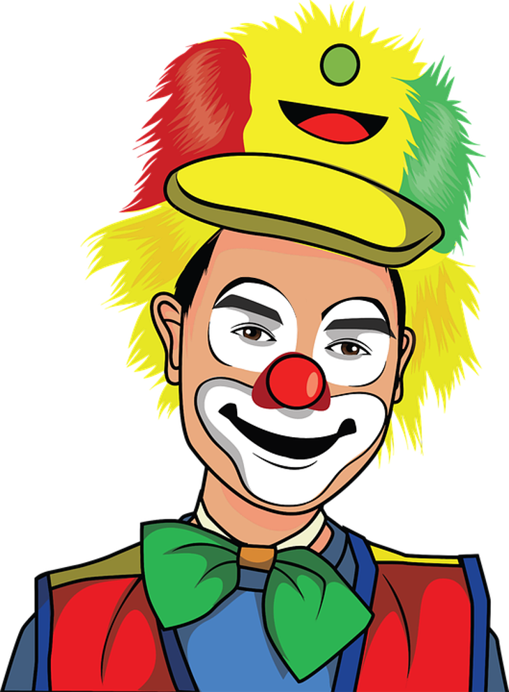 Wear Your Wackiest Wardrobe - Palhaço Desenho Colorido (730x991)