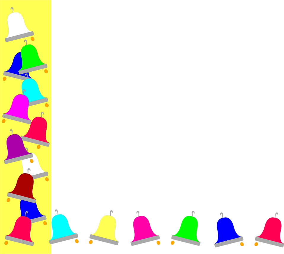Transparent Clip Art Borders And Corners - Bells Frame (958x858)