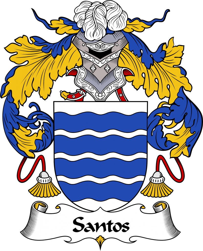 Santos Coat Of Arms, Santos Family Crest, Santos Escudo - Escudo De La Familia Jimenez (830x1024)