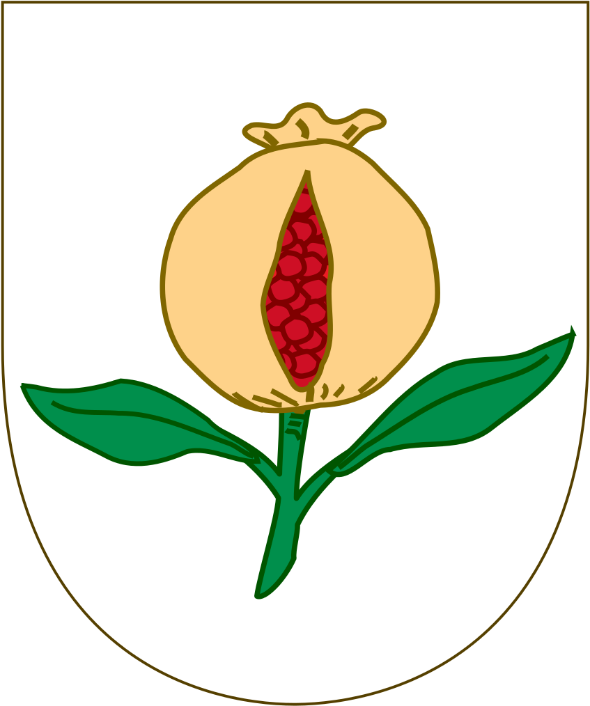 Arms Of Granada- Coat Of Arms Of Spain Template - Granada Pomegranate (865x1024)