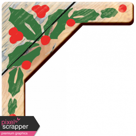 Vintage Xmas Corners Wood 1 Graphic By Marisa Lerin - Vintage Xmas Corners Wood 1 Graphic By Marisa Lerin (456x456)