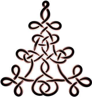 Corner Knot From Knot Mandala - Christmas Tree (320x376)