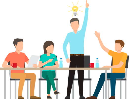 How We Work - ระดม สมอง Png (523x403)