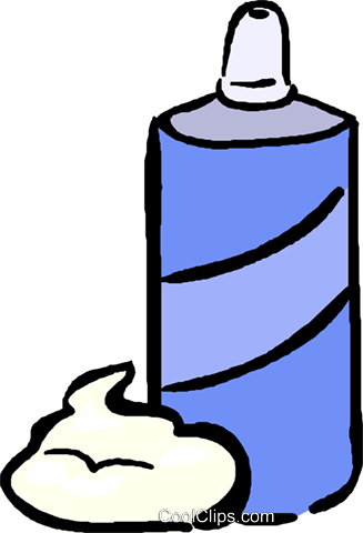 Shaving Cream Royalty Free Vector Clip Art Illustration - Shaving Cream Clear Background (327x480)