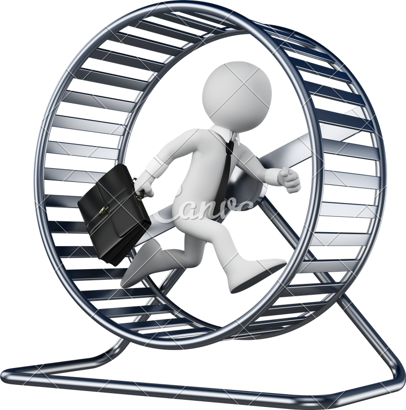 Businessman In A Hamster Wheel - Business Man In A Hamster Wheel (792x800)