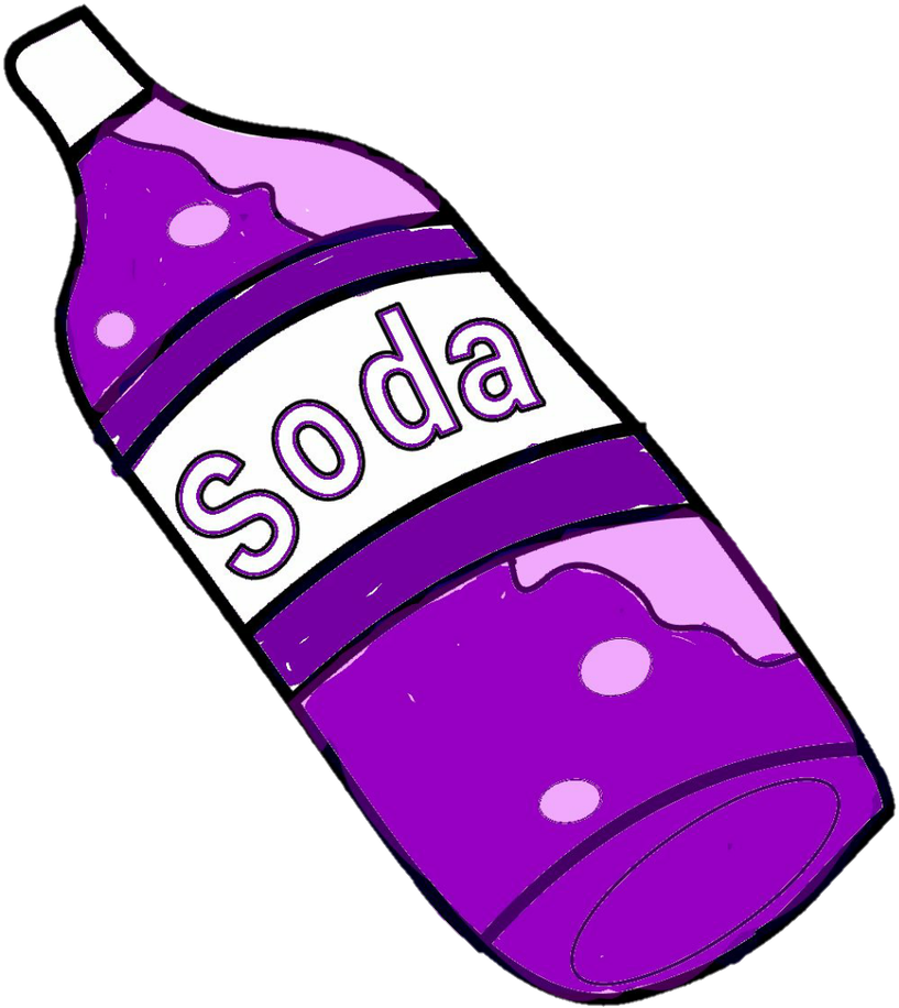 Grape Soda Bottle By Justinglowala66 - Grape Soda Bottle By Justinglowala66 (838x954)