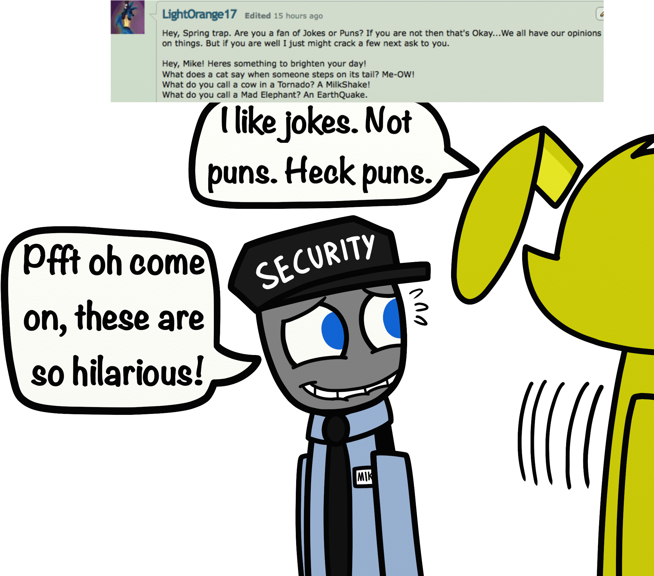 Ask By Fnafcrew Qa Transparent Background - Fnaf Deviantart Jokes (2110x1847)