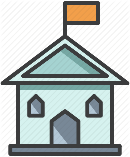 Buildings By Vignesh P Building College Flag - Government Building Icon Png (426x512)