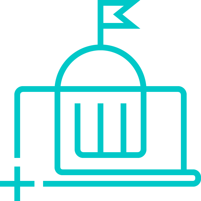 Market Share Of 29 % In Local Government Sector - Arched Mirror Black (700x700)