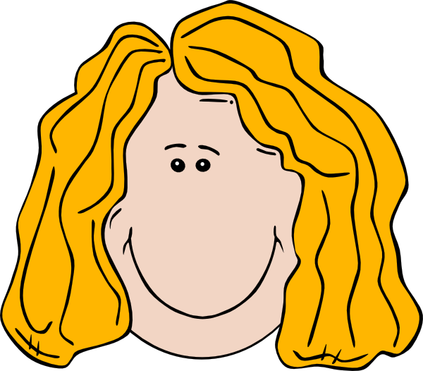 Girl 4b Clip Art At Clker Com Vector Clip Art Online - Long Haired Boy Clipart (600x526)