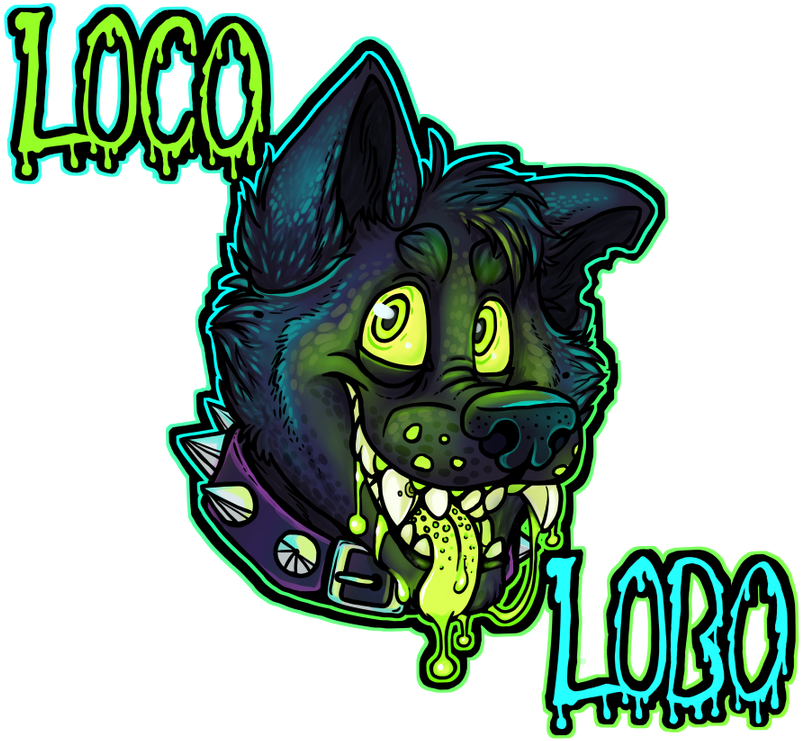 Loco Lobo By Klumpeh - Cartoon (900x831)