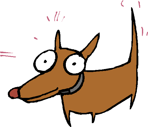 Trainmydog - 卡通 腊肠 狗 (490x423)