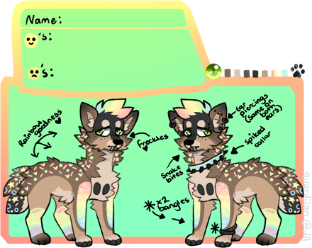 Springbellebunnie 984 92 Custom Emo Rainbow Doggo By - Cartoon (440x350)