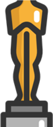 Trophy Clipart Movie - Oscar Icon Transparent (640x480)