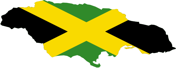 The Original Jamaican Scene Of The 1960s Salaman Born - Jamaica Island With Flag (608x236)