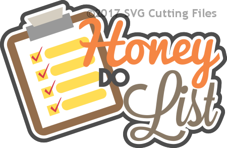 American Crafts - Honey Do List Clipart (450x293)