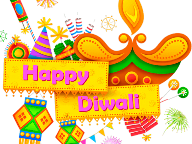 Diwali Clipart Wishes - Happy Diwali 2018 Png (640x480)