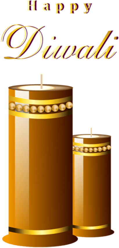 Download Beautiful Happy Diwali Candles Clipart Png - Happy Diwali Full Size (480x903)