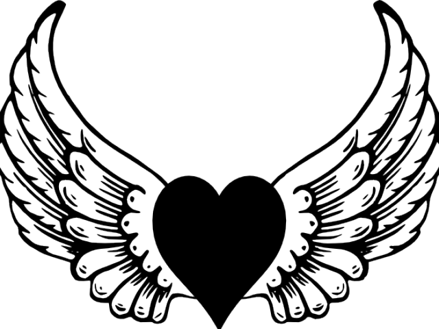 Heart Angel Wings Svg (640x480)