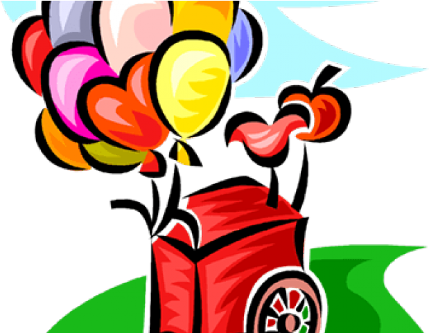 Balloons Clipart Cart - Balloons Clipart Cart (640x480)