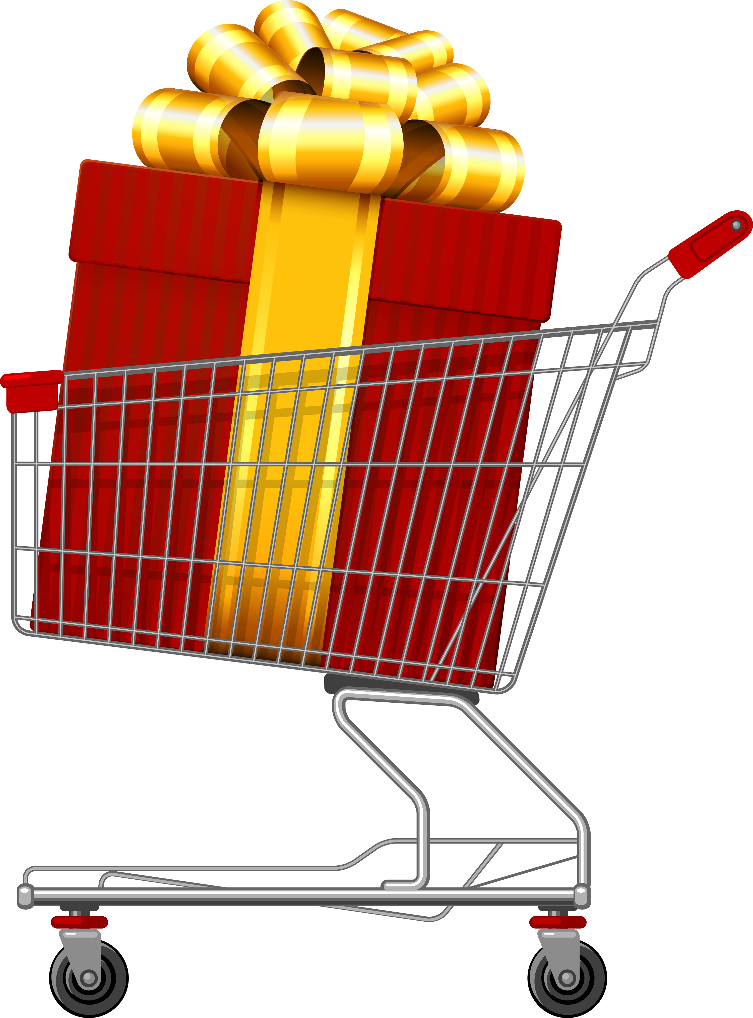 Clip Free Download Tips For Holiday Campaigns The Ecommerce - Christmas Shopping Cart Png (3000x4055)
