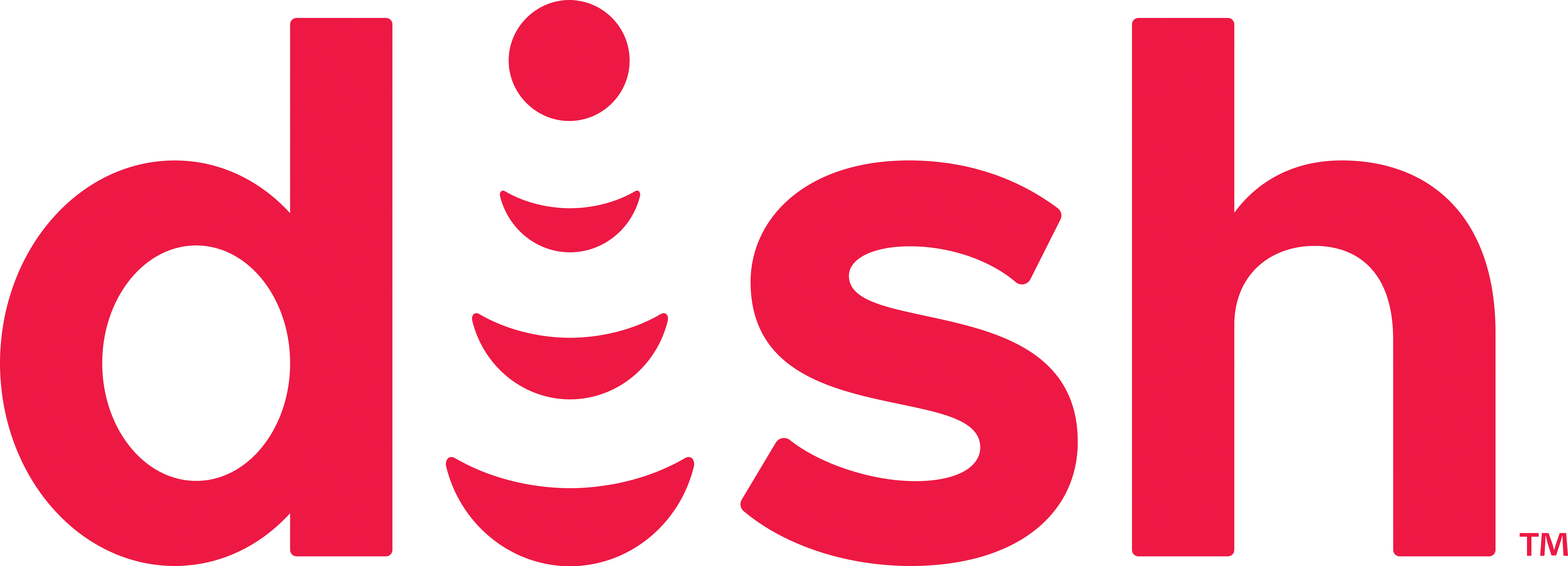 Dish Wordmark Red Logo 120618 Cmyk 1 - Dish Network Logo (7956x2872)