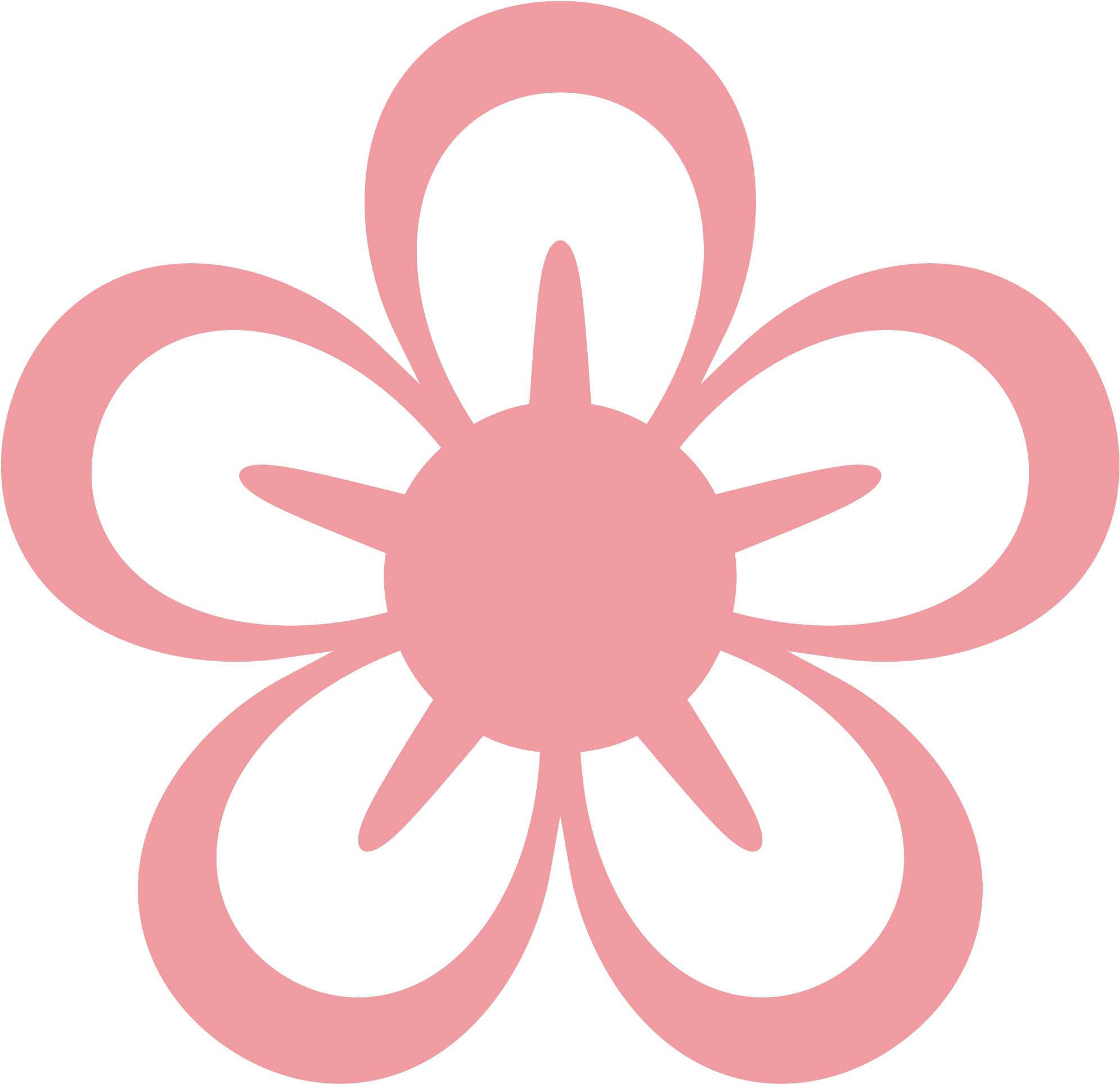 5 Clipart Number 8 - 5 Petal Flower Svg (2000x1938)