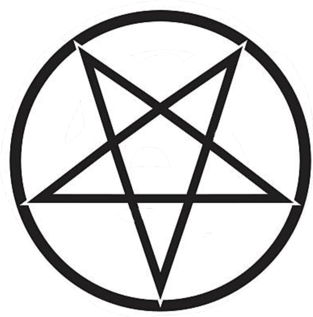 Satanic Sticker - Satanic Logo Png (1024x1037)