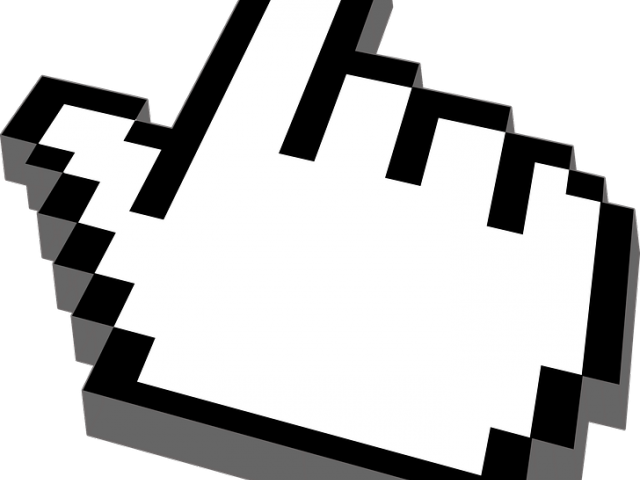 Mouse Cursor Click Clipart Hand Cursor - Youtube Subscribe Gif Transparent (640x480)