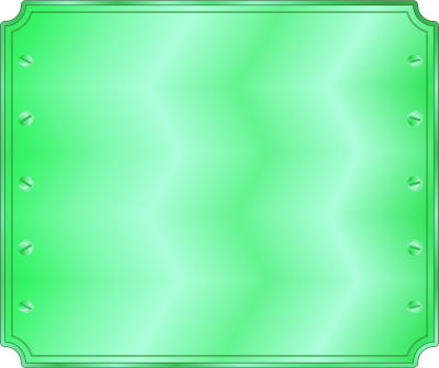 Square Metal Panel Tile Green Clipart - Colorfulness (400x336)