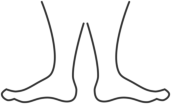 Footprint Sole Toe Computer Icons - Feet Black And White Png (558x340)