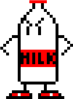 Milk Man - Pixel Art Cute Ghost (290x450)
