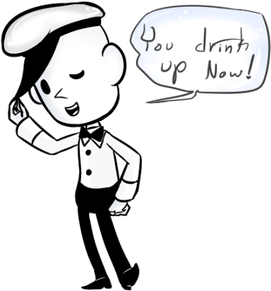 The Milkman Is Awesome - Cartoon (400x427)