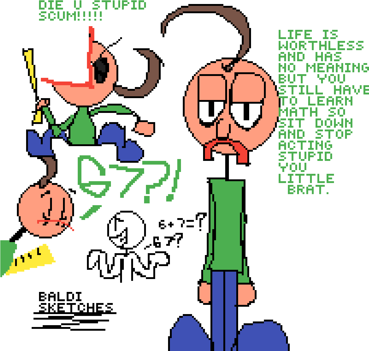 Baldi Sketches - Baldi Maths (1200x1200)