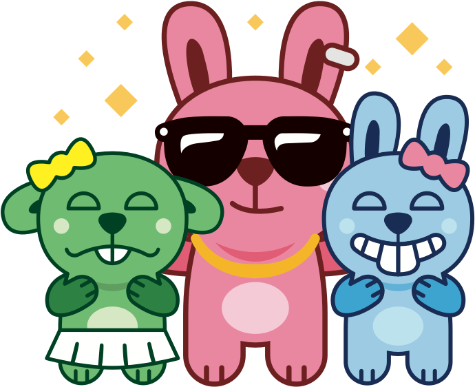 Brat Bunny Messages Sticker-7 - Cartoon (900x900)