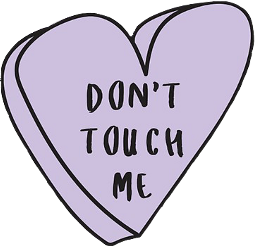 Donttouchme Sticker - Love Stickers Tumblr Png (1024x990)