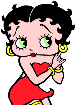 Betty Boop Transparent Evening Dress Pictures To Pin - Betty Boop Png (400x400)