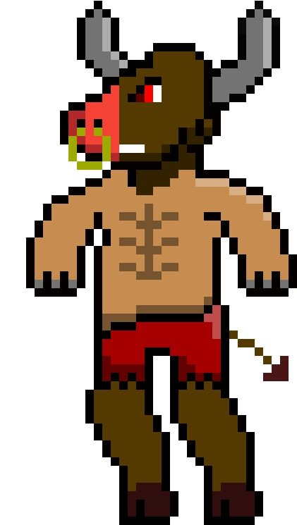 Minotaur - 8 Bit Instagram (1200x1200)