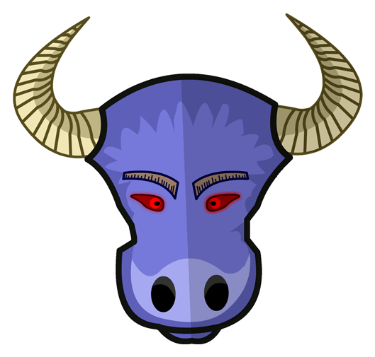 Minotaur Sticker - Fraction Of 9 8 (528x528)