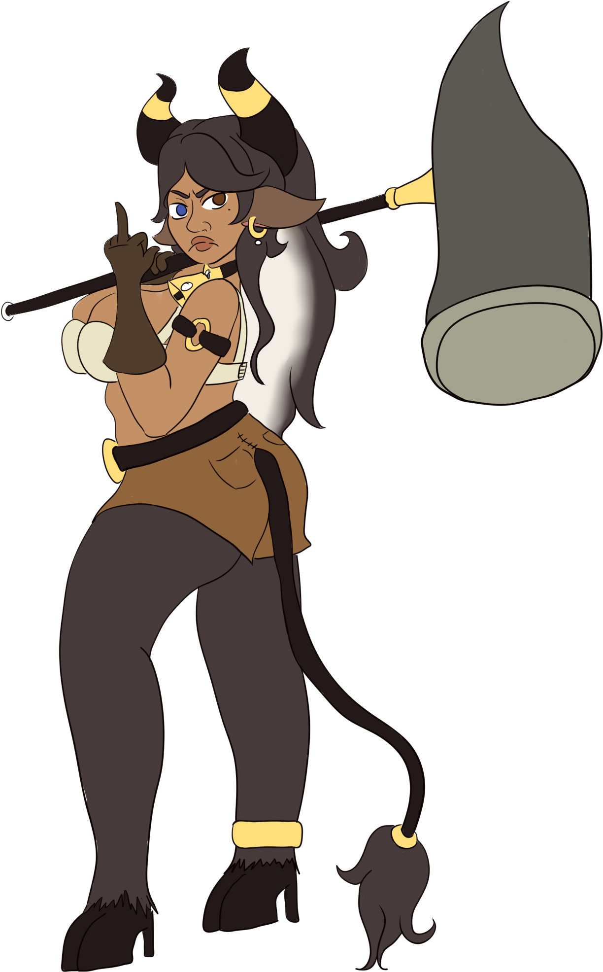 Deadmemedropbear Aamdara The Minotaur By Deadmemedropbear - Cartoon (1280x2000)