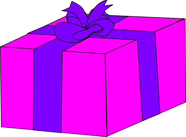 Pink Gift Box Svg Clip Arts 600 X 442 Px - Pink Gift Box Svg Clip Arts 600 X 442 Px (600x442)