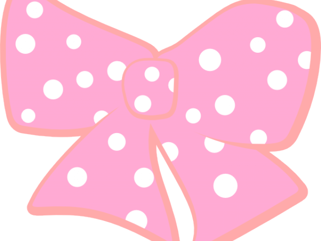 Bow Clipart Polka Dot - Pink Polka Dots Ribbon (640x480)