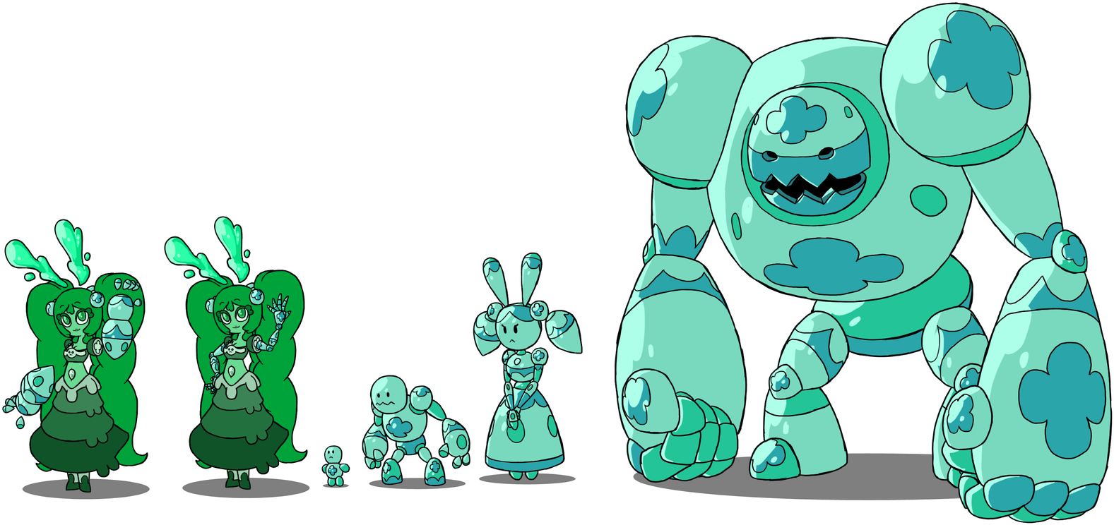 Clover's Dolls By B F T A Clover's Dolls By B F T A - Cartoon (1600x766)