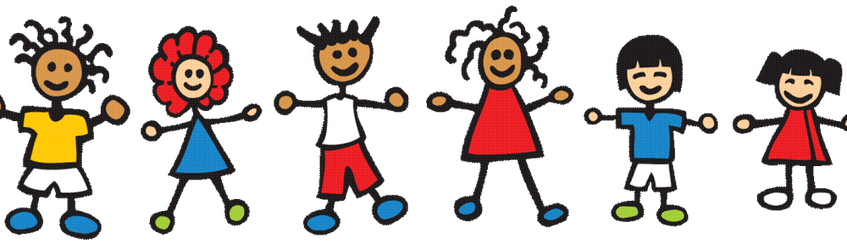 Playing Clipart Playingclip - Preschool Clip Art (847x244)